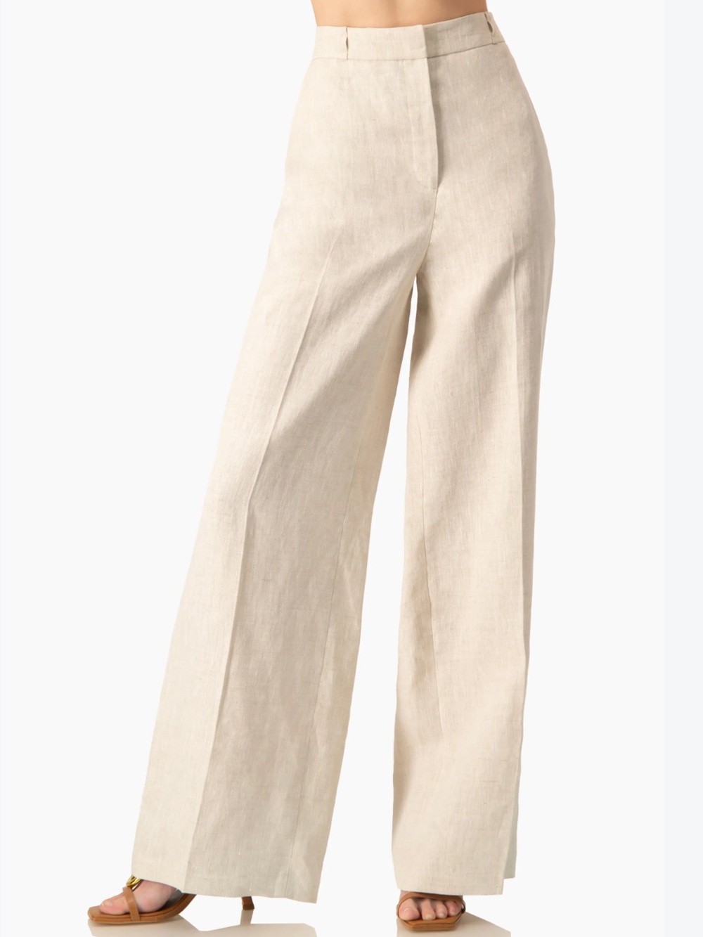 Michael Kors Wide-Leg Linen Pants - size 8